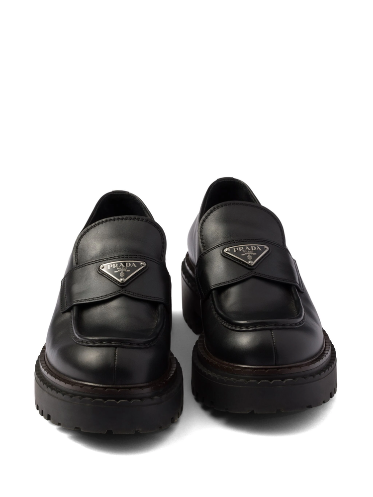 leather loafers