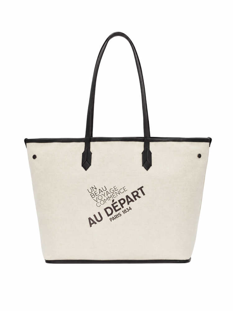 TOTE CALF/COATED CANVAS