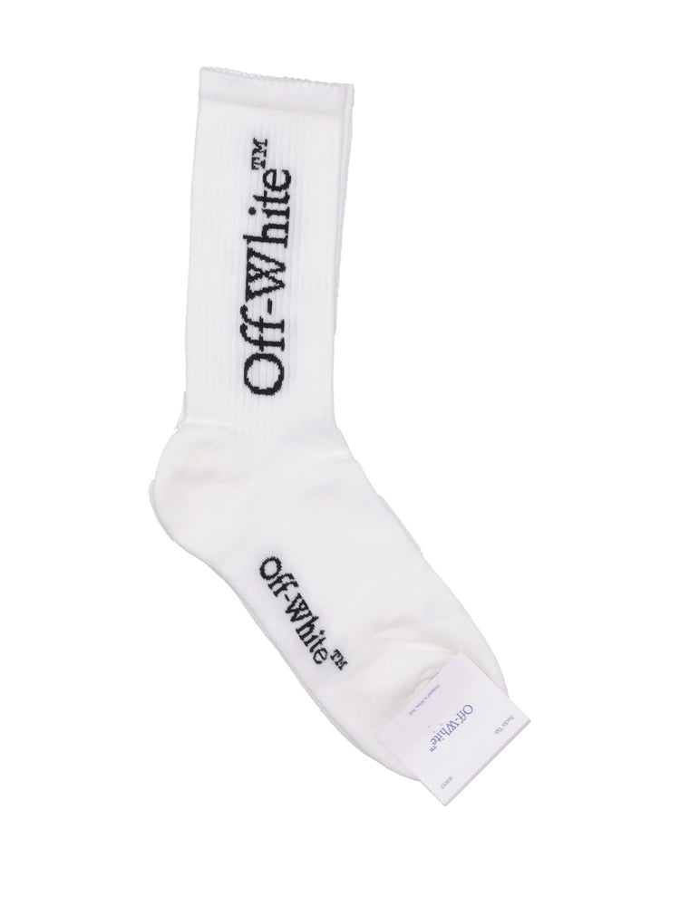 BKSH MID SOCKS BLACK WHITE