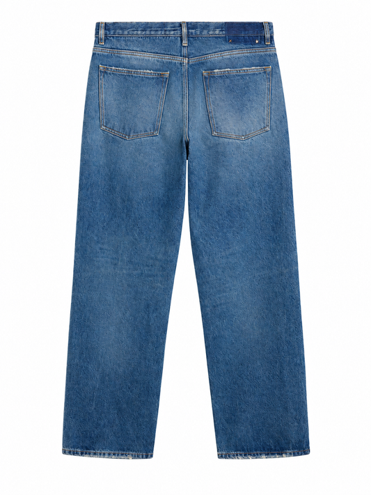 GOLDEN M'S PANT SKATE LOOSE MEDIUM BLUE WASHED DENIM