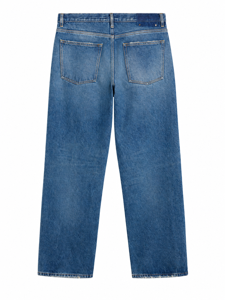 GOLDEN M'S PANT SKATE LOOSE MEDIUM BLUE WASHED DENIM