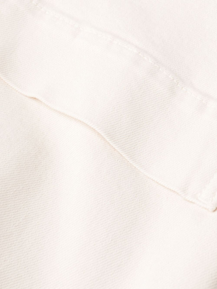 PAROSH multiple-pockets high-waisted trousers