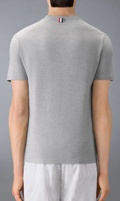 SHORT SLEEVE TEE W/ ENGINEERED 4 BAR STRIPE IN CLASSIC PIQUE