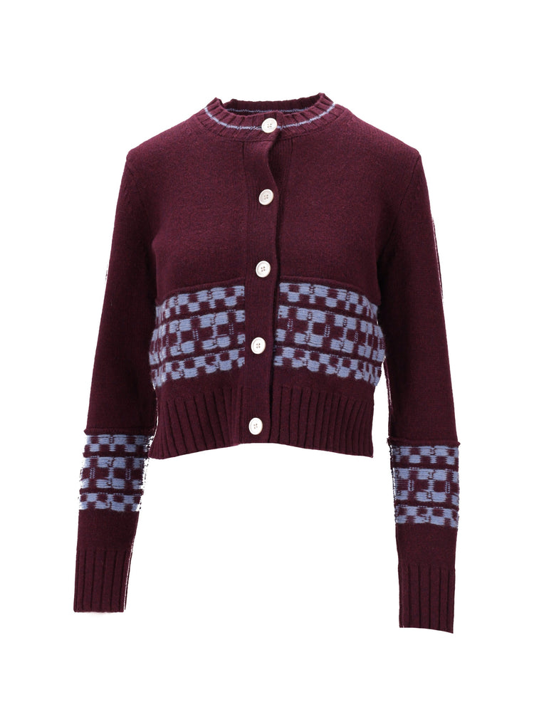 CREW NECK CARDIGAN
