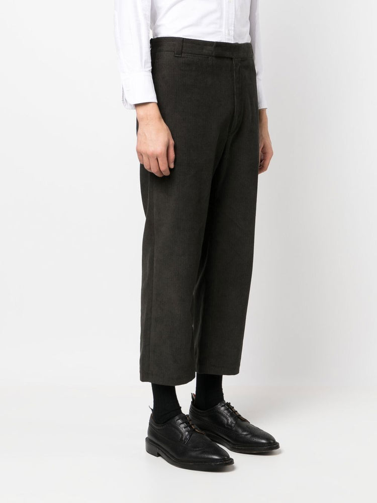 THOM BROWNE corduroy cropped trousers