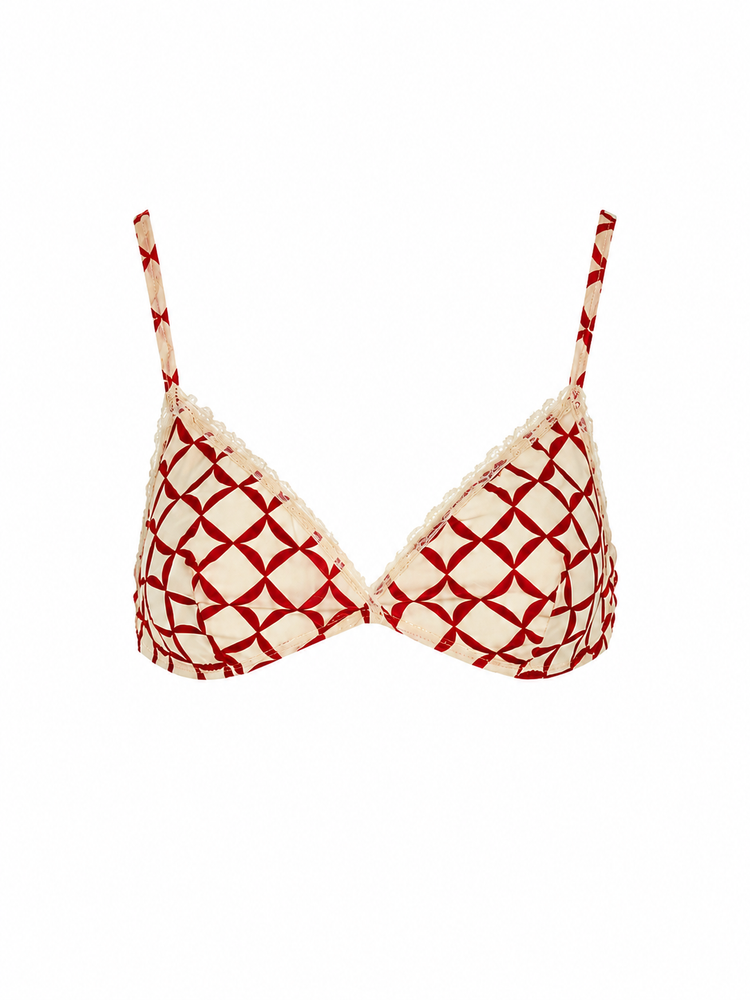 LAURA URBINATI Bra crepe chine stretch print