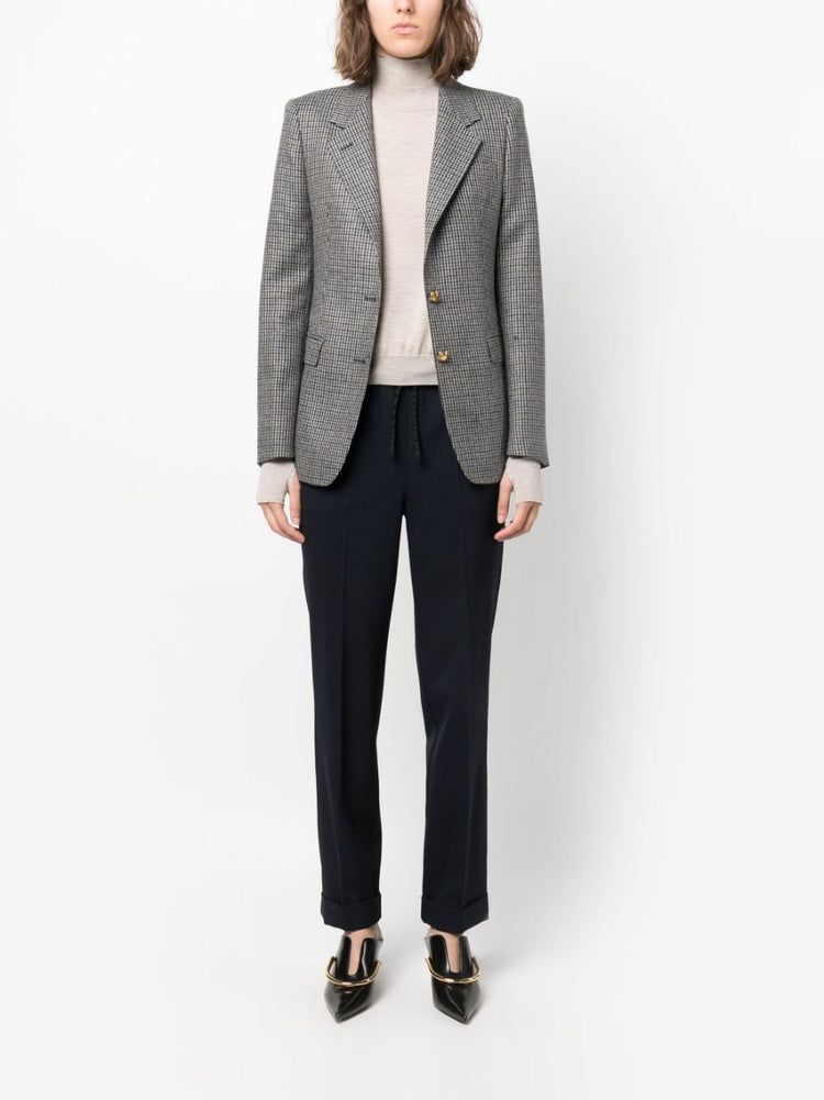 PAROSH drawstring straight-leg trousers