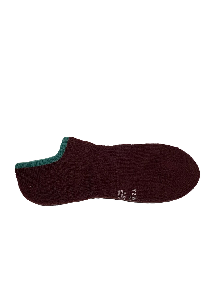 knitted green socks