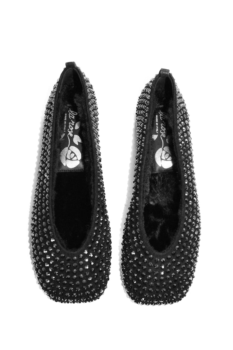 ballerina shoes crystal embellished