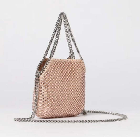 FALABELLA MINI SHOULDER BAG ECO CRYSTAL & MESH