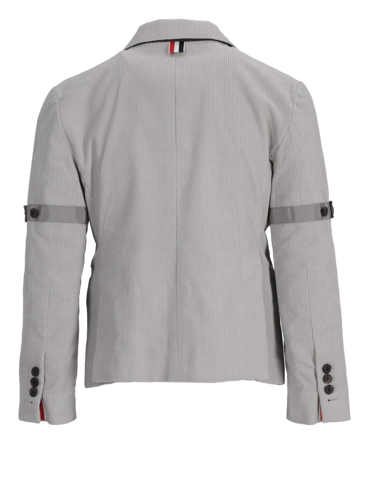 corduroy single-breasted blazer