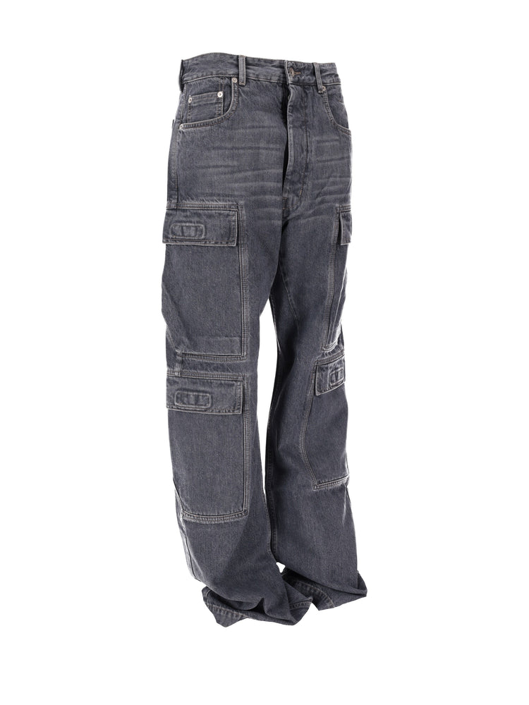 DRKSHDW DOUBLE CARGO JEANS