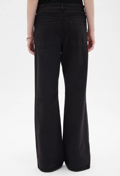 GENOVEVA 5-POCKETS RELAXED FLARED TROUSERS DENIM