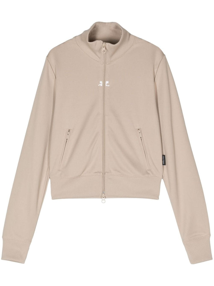 zip-up interlock track jacket