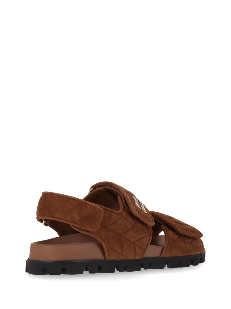 SANDALI CAMOSCIO MATELASSE'