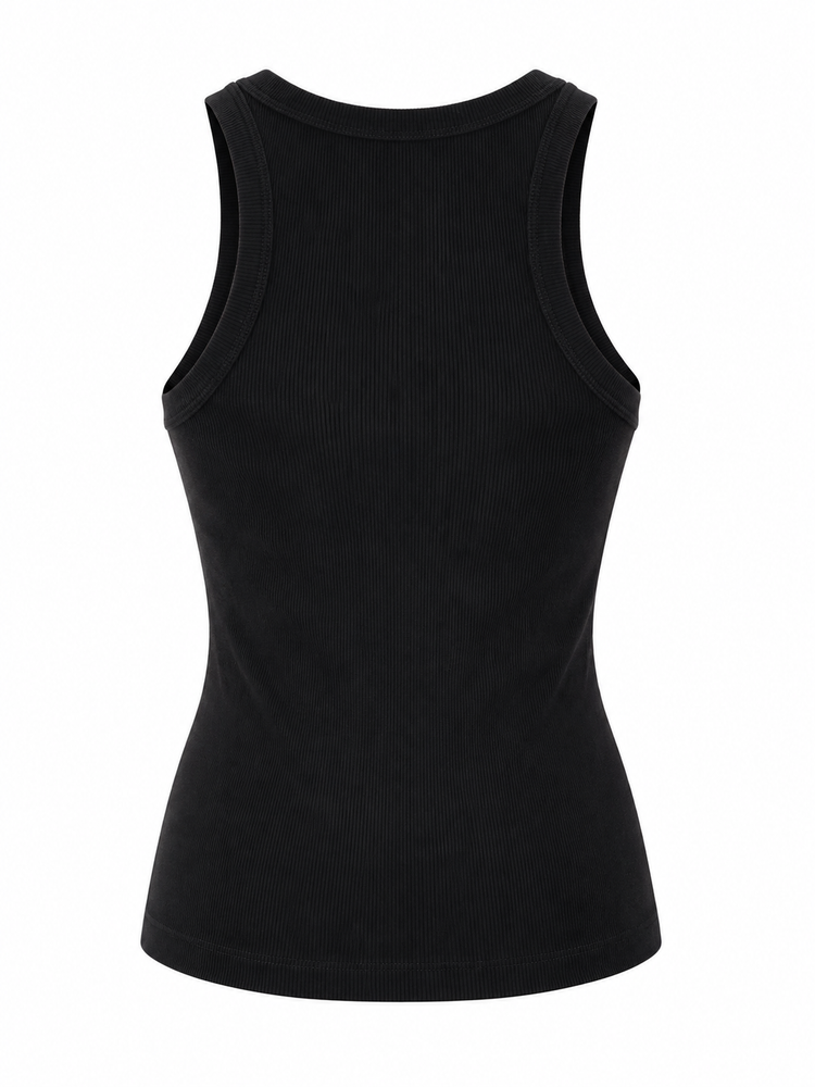 ribbed cotton tank top