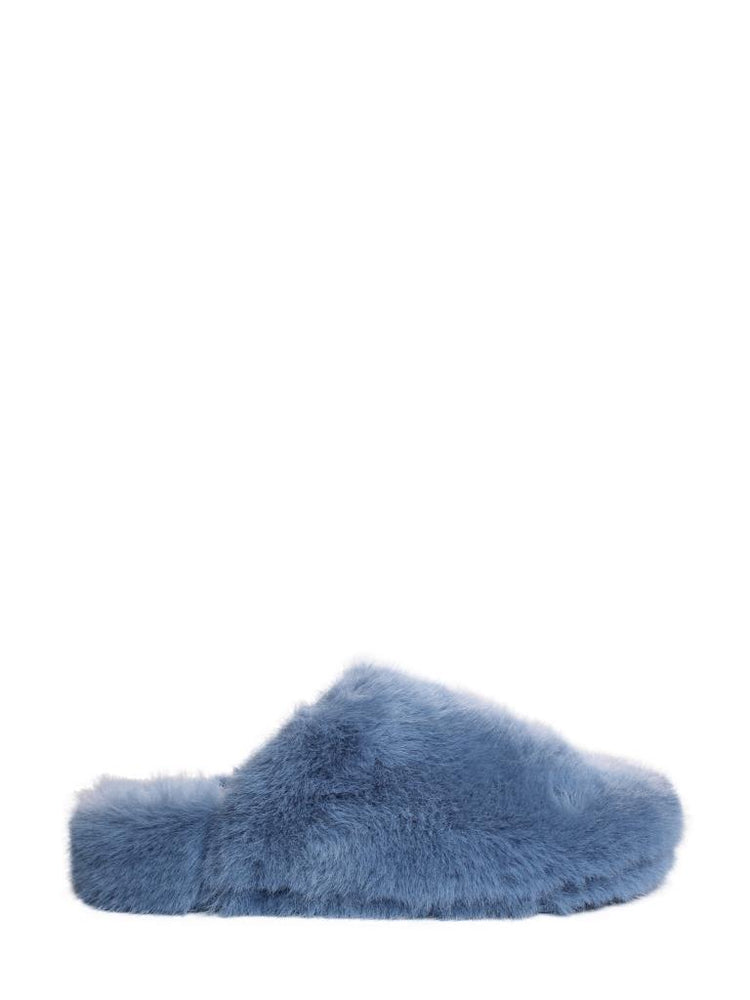 Furry indoor slippers