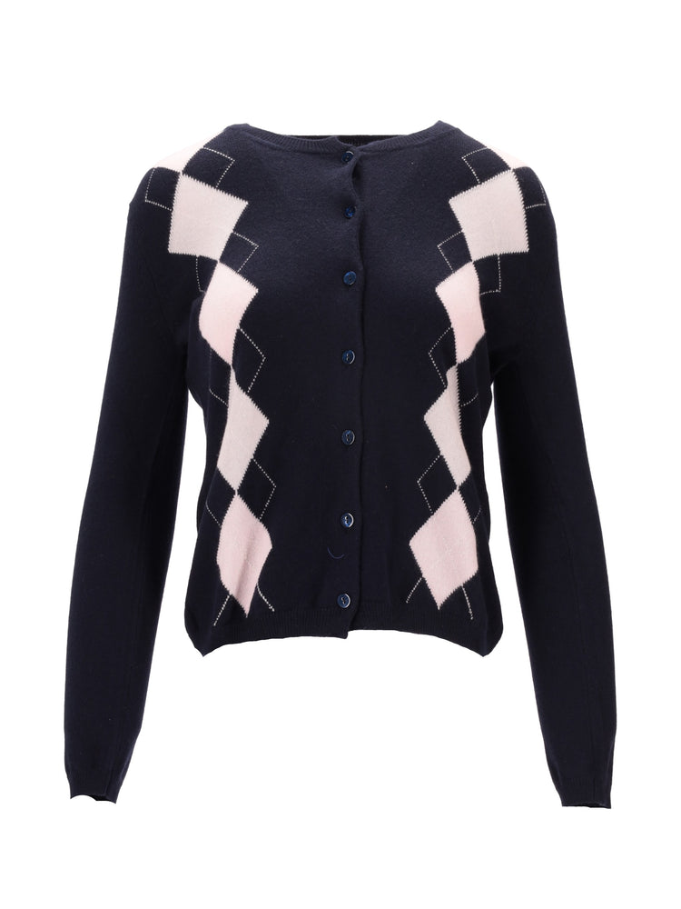 LA ROSE cardigan losanghe cash