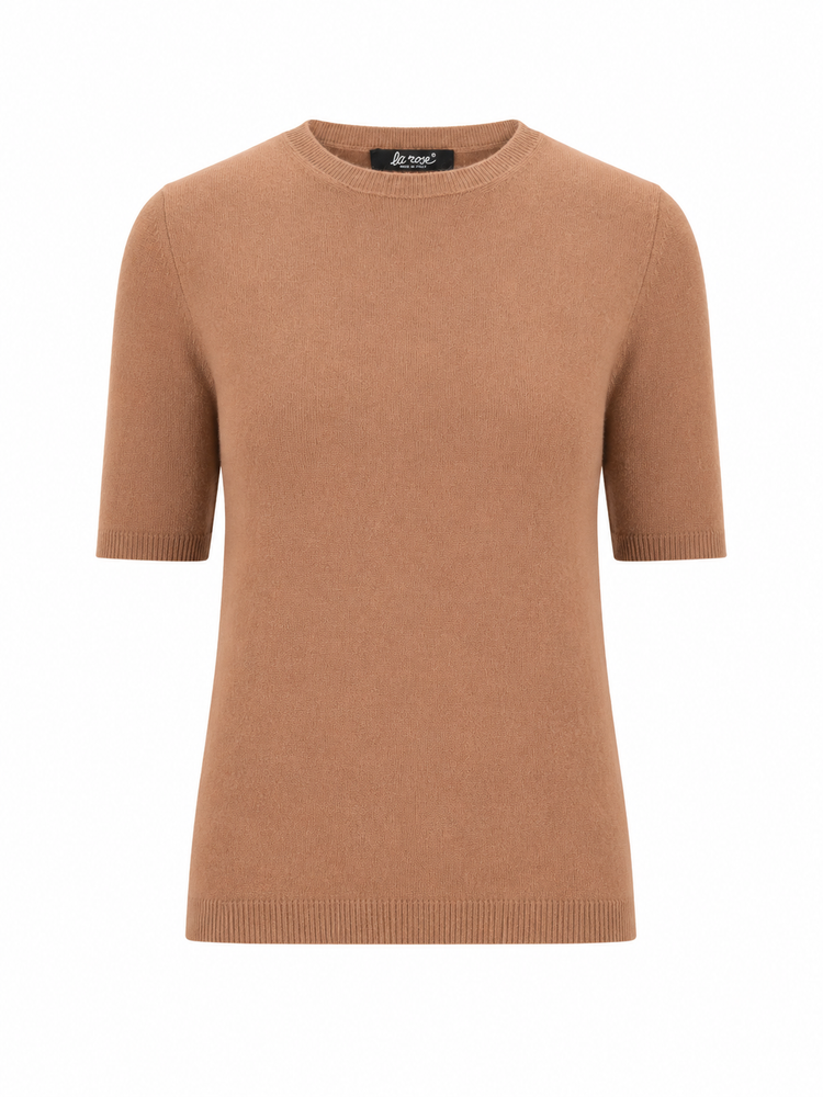LA ROSE maglia 3/4 cashmere rosso