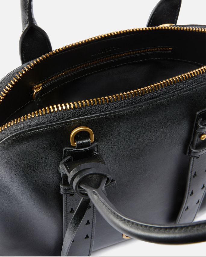 BOWLING BAG MEDIUM VITELLO MOR