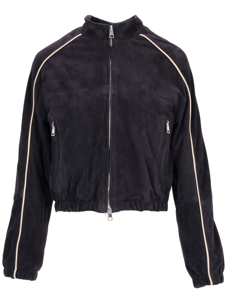 Suede bomber