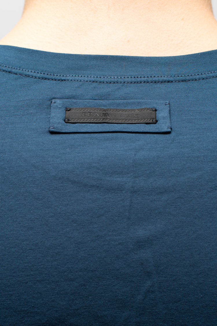 classic fitted t-shirt denim color