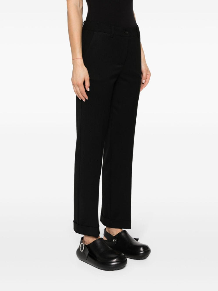 PAROSH high-waist tailored cropped trousers