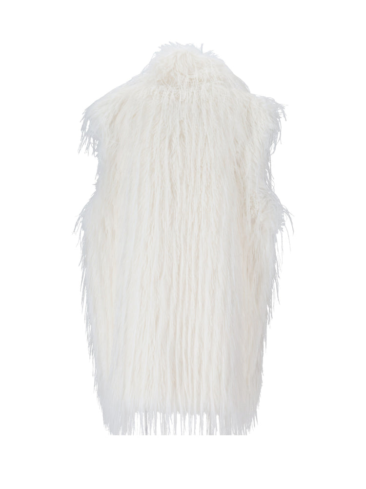 NEVA GILET SIMIL VOLPE