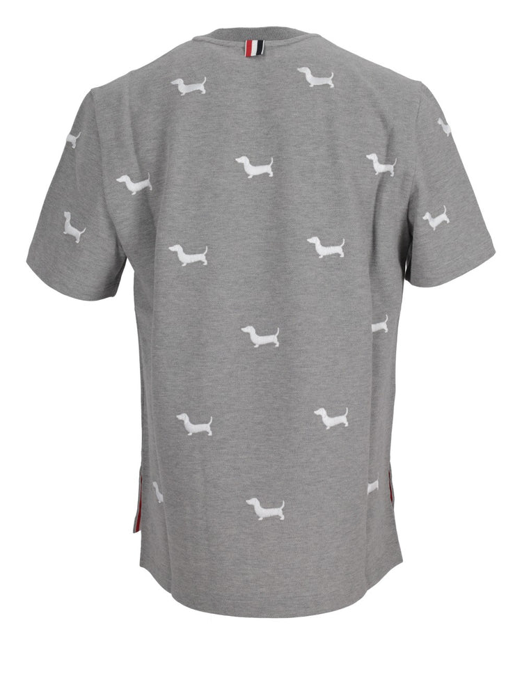 dog-embroidery T-shirt