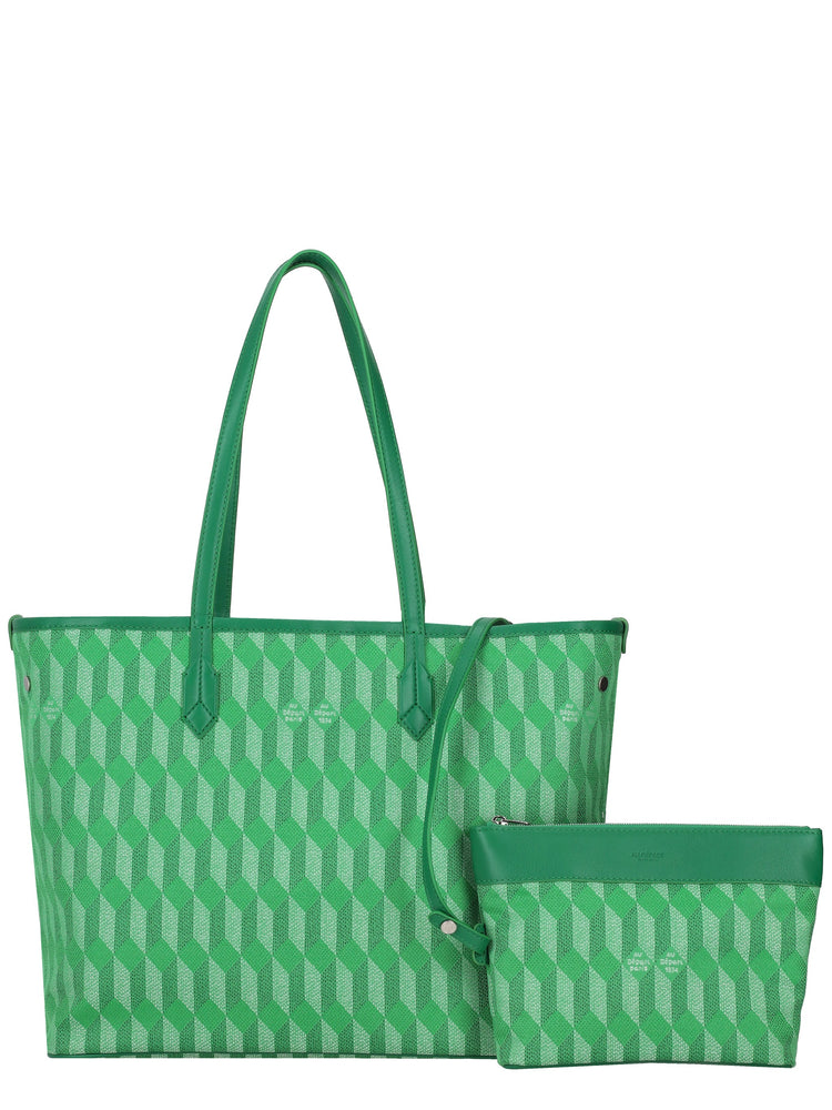 TOTE CALF/COATED CANVAS