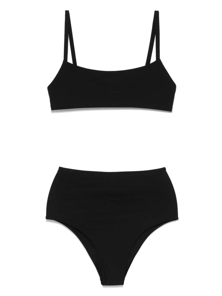BIKINI / STRAIGHT NECKLINE TOP / HIGH WAIST BOTTOM