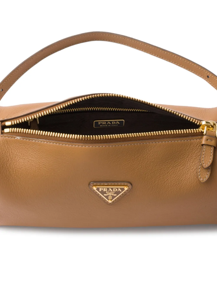 triangle-logo shoulder bag