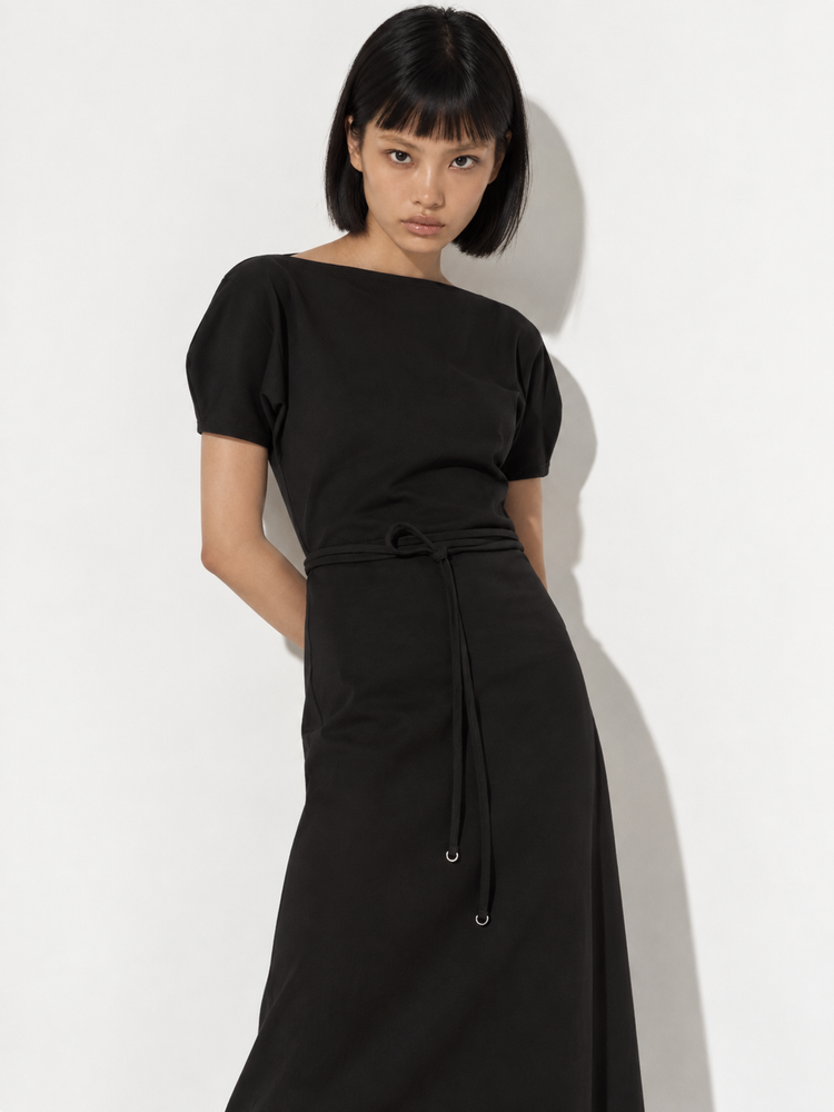 BELTED DRESS