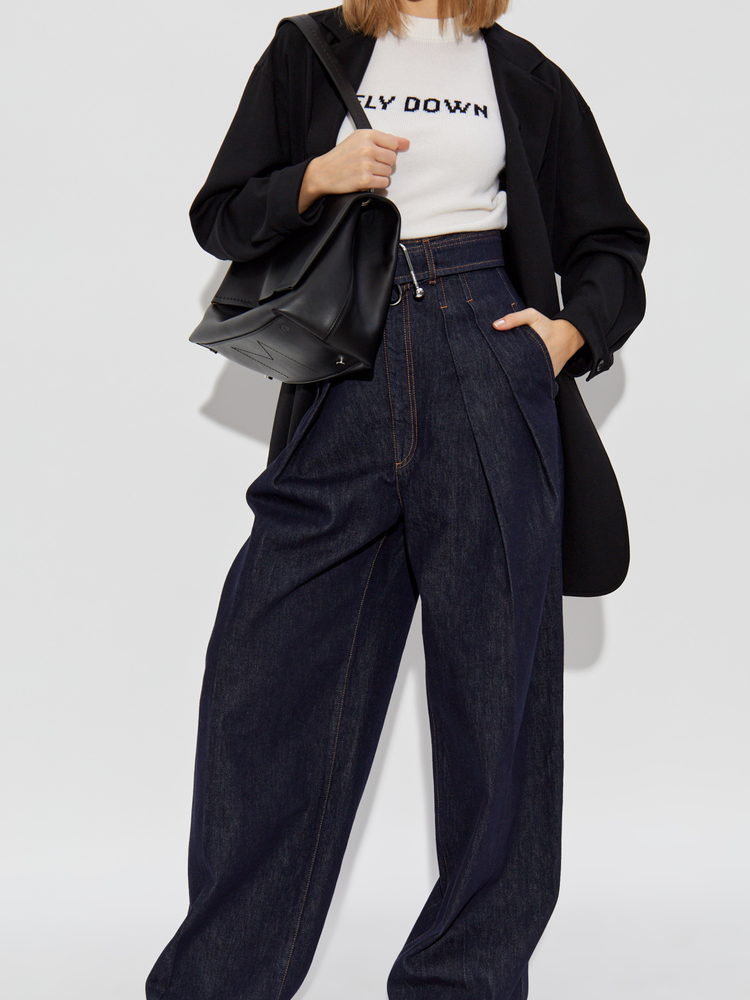 Orlaya oversize stretch-wool canvas jacket