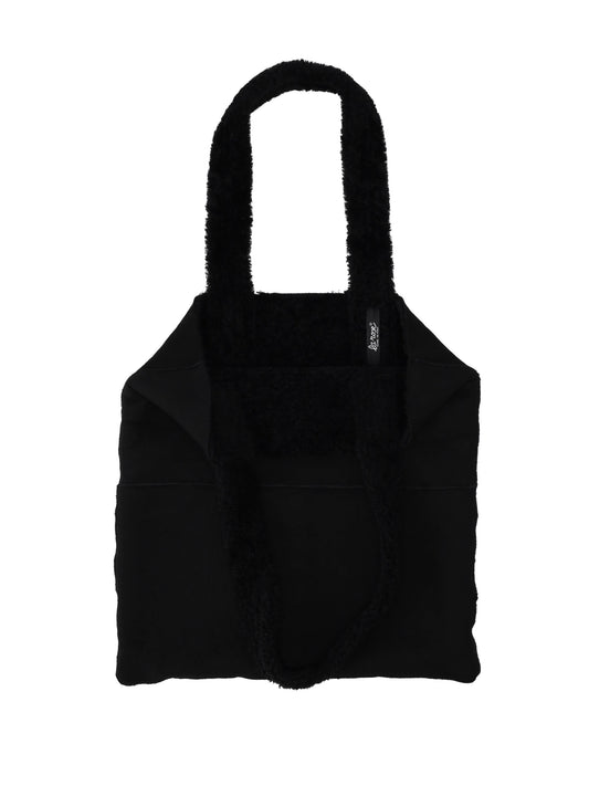 LA ROSE tote bag fur nero