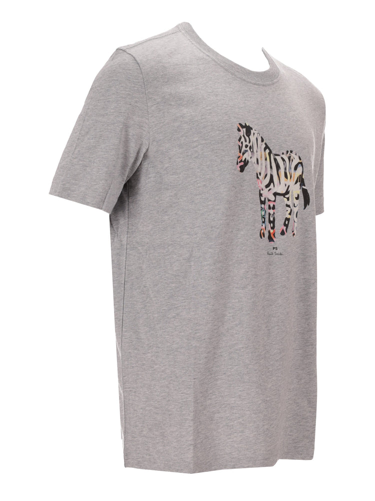 MENS REG FIT T SHIRT ZEBRA LARGE
