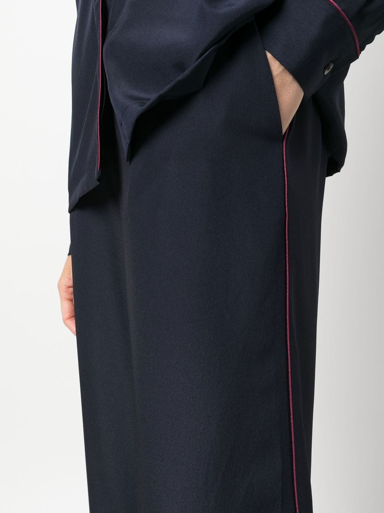 PAROSH straight-leg cropped trousers