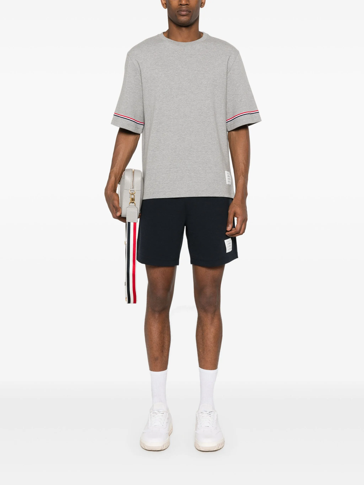 RWB-stripe cotton T-shirt