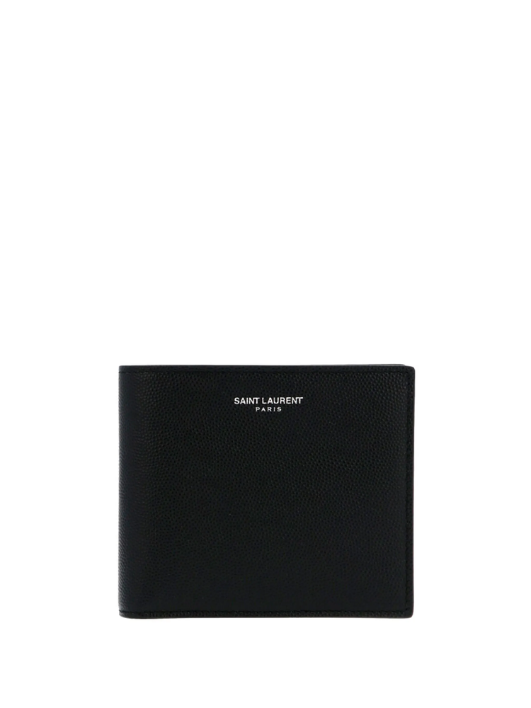 Paris logo-print leather wallet