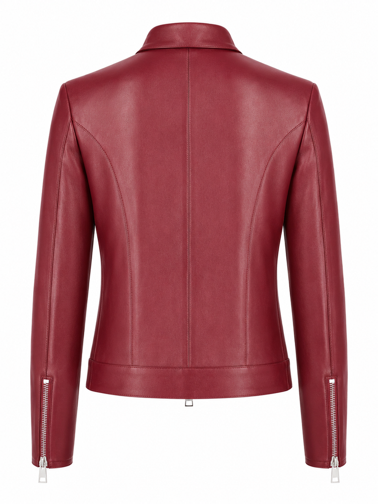 leather bomber black