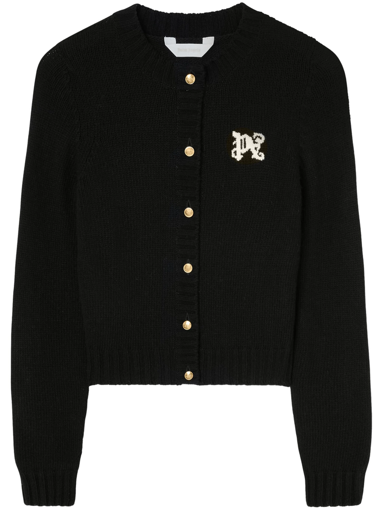 PA Monogram-intarsia cardigan