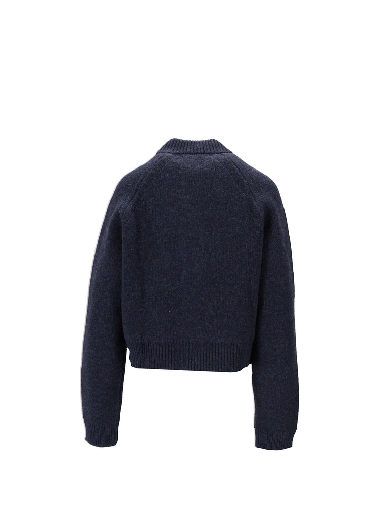 CREW NECK CARDIGAN