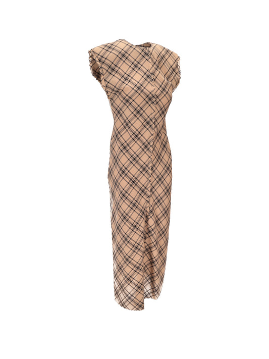 ROBE LONGUE AVEC DETAILS BORDS FRANCS