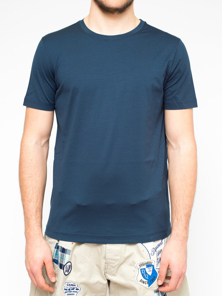classic fitted t-shirt denim color