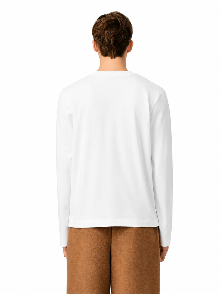 LONG SLEEVES TSHIRT WITH RED AMI DE COEUR