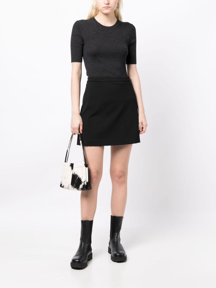 Leila ribbed-knit wool top