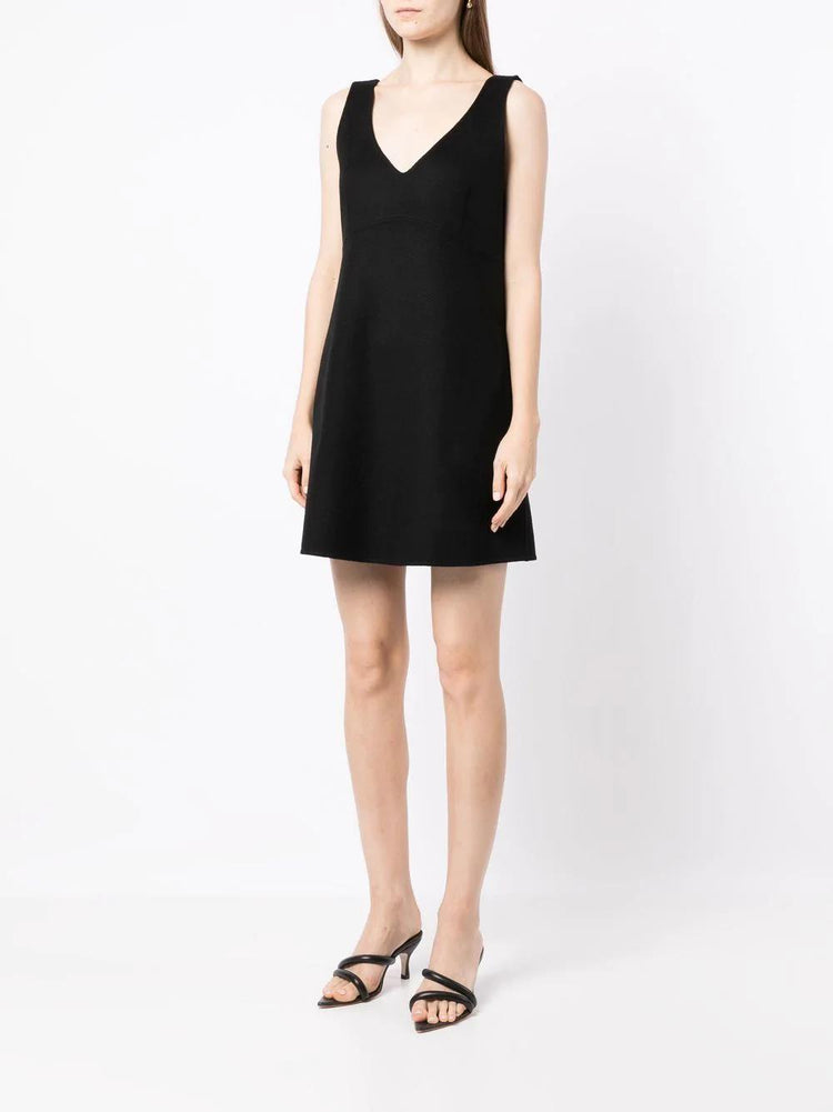PAROSH V-neck shift mini dress