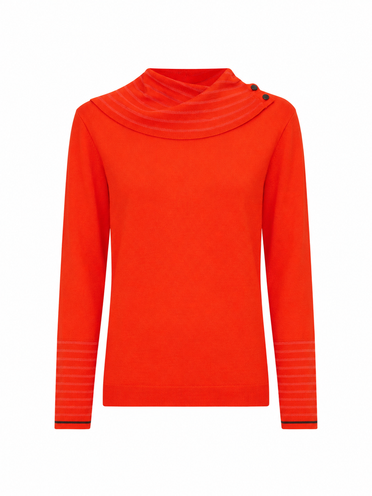WOMENS KNITTED SWEATER ROLL NECK