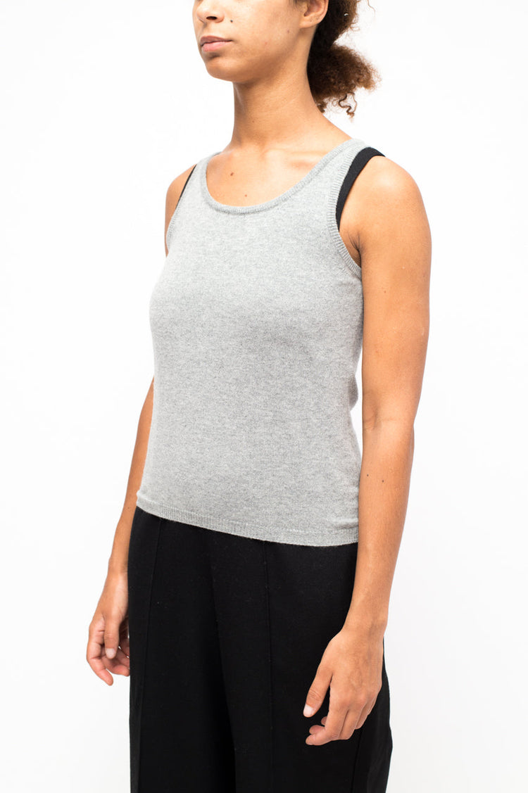 LA ROSE canotta cash grigio chiaro