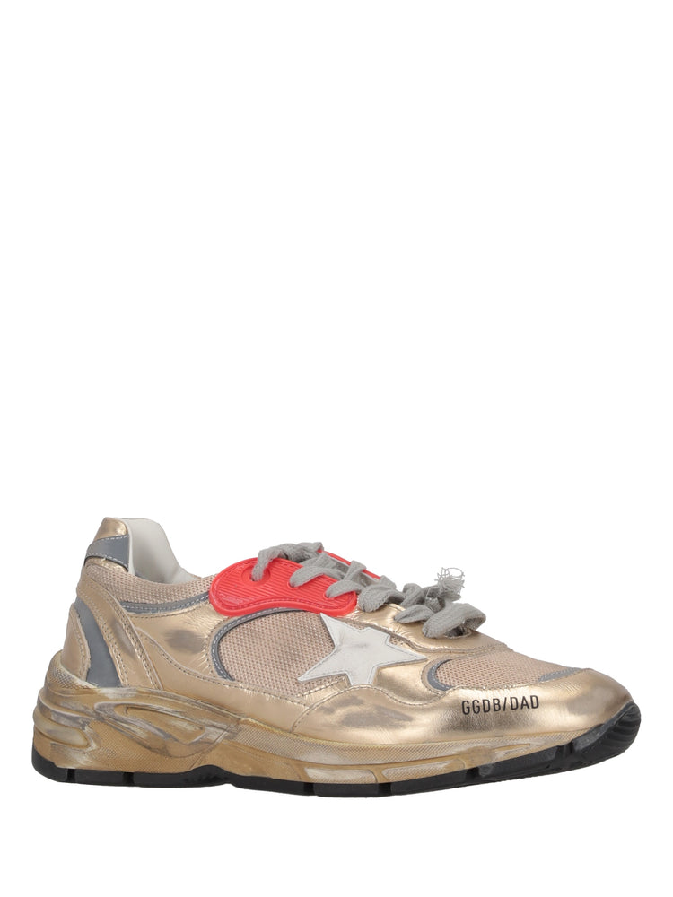 RUNNING DAD NEW NET AND LAMINATED UPPER LEATHER STAR LAMINATED SPUR DISTRESSED